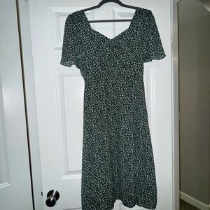 Socialite Floral Green Midi Dress